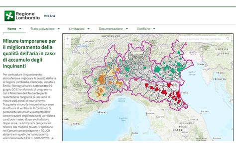 aree critiche qualità aria regione lombardia
